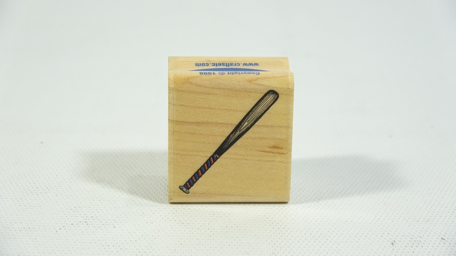 1999 Stampabilities Baseball Bat Wood Backed Rubber Stamp B1014