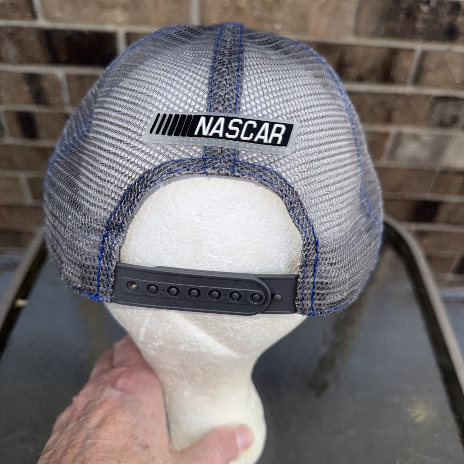 NASCAR #24 Jeff Gordon Signed Royal Blue Trucker Hat Cap Snapback NASCAR Patch