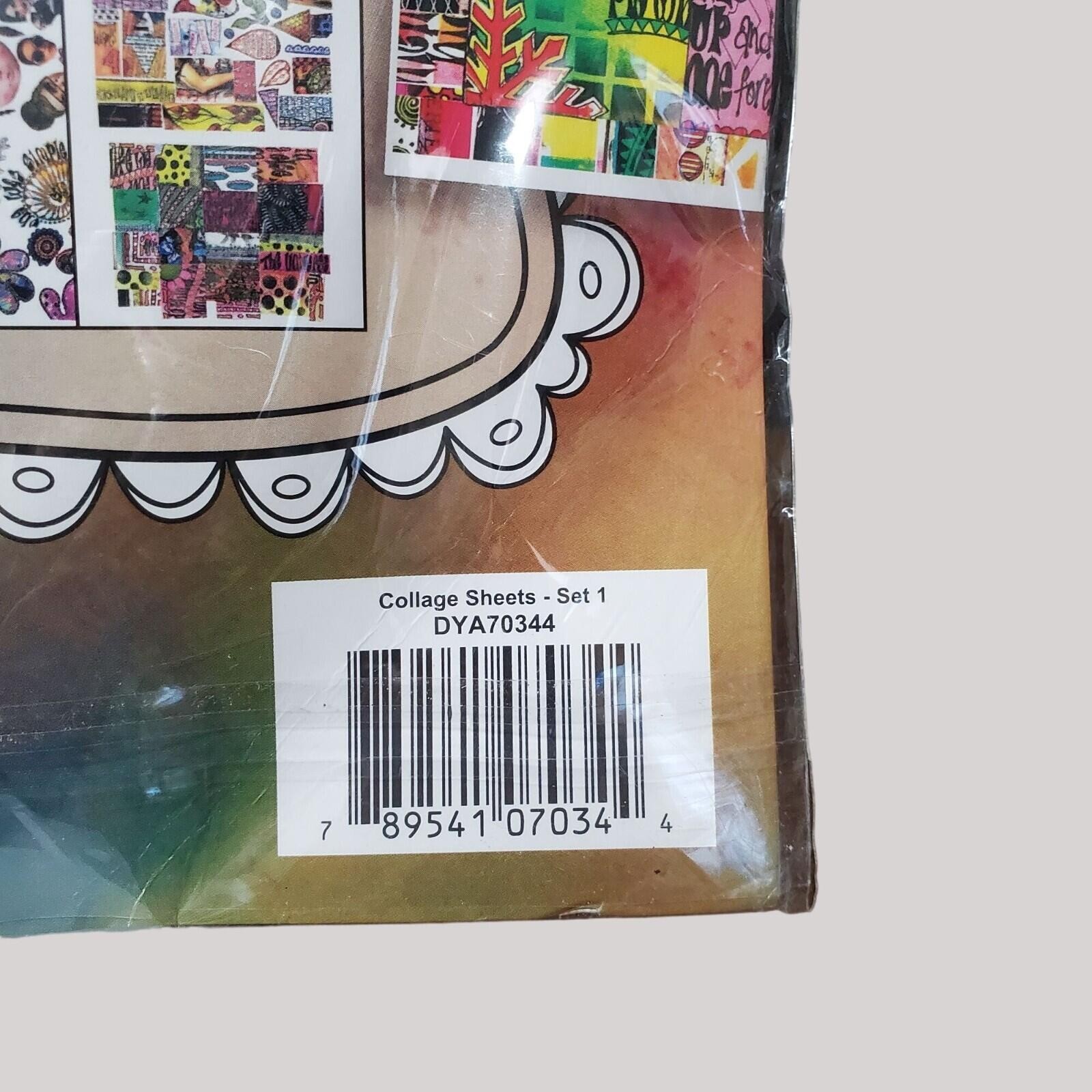 Ranger Dylusions Collage Sheet 8.5 X 11 Set 1 24pc