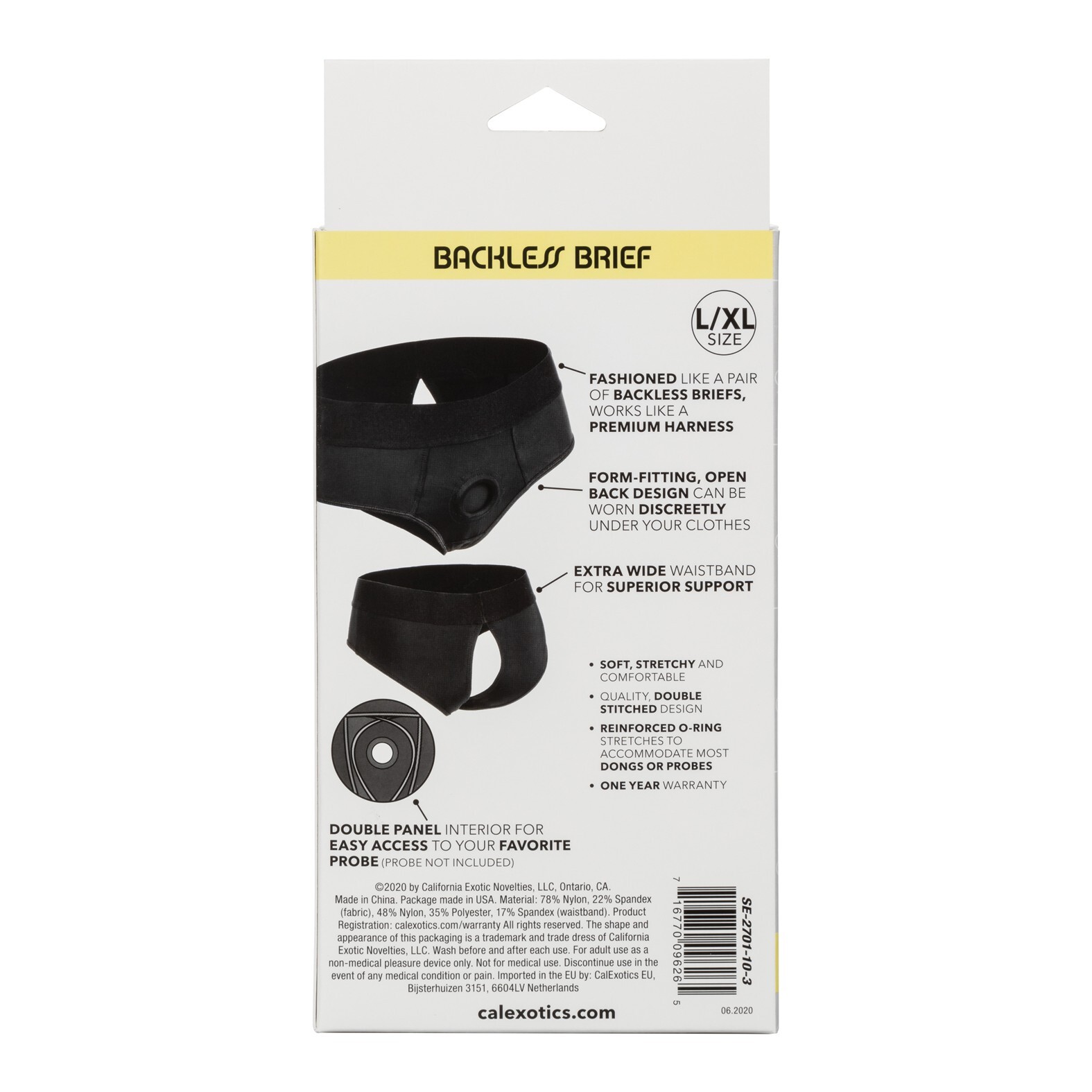 Boundless Backless Brief - L/xl - Black