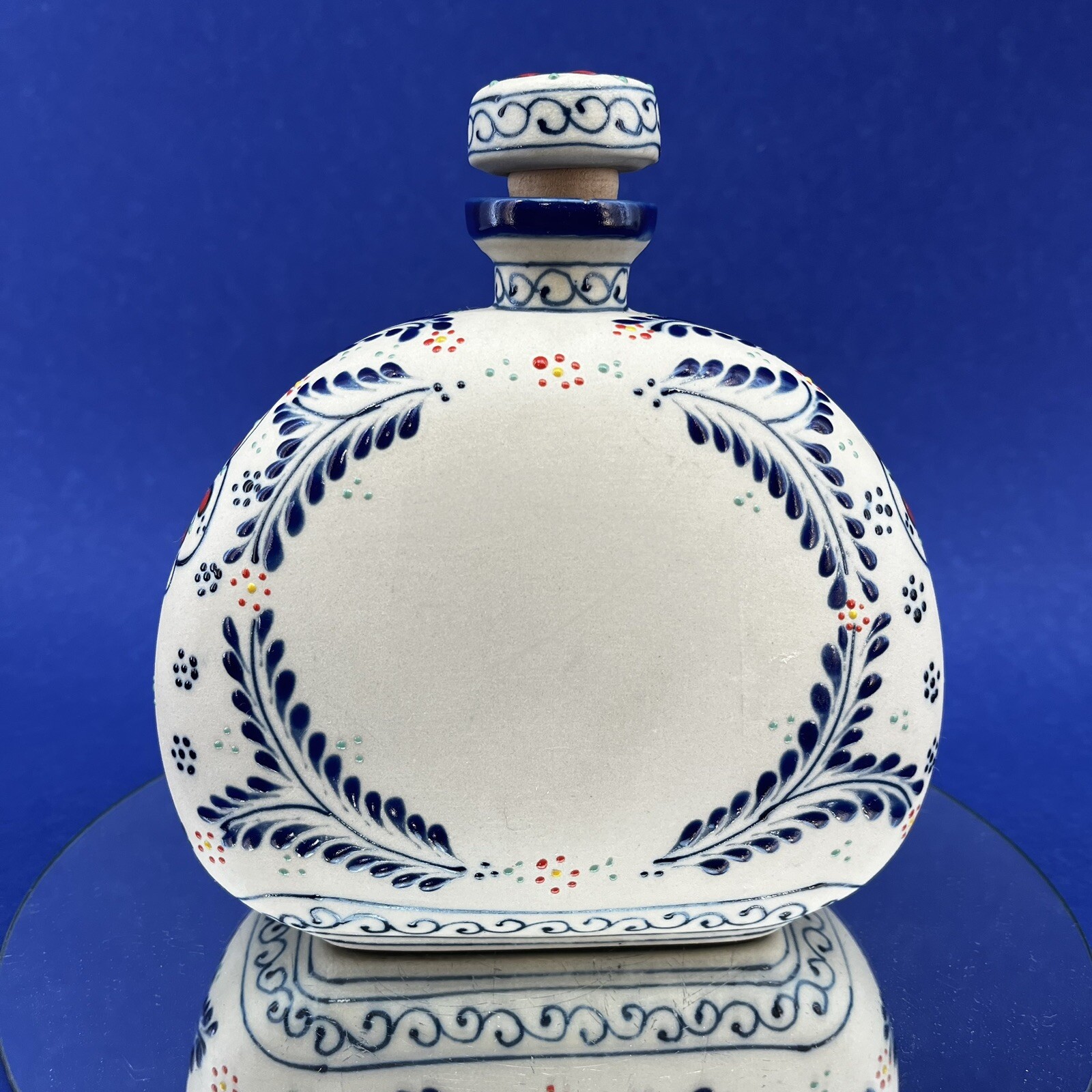 Anejo Limited Edition Casa Cofradia Empty Tequila Pottery Art Bottle Mexico