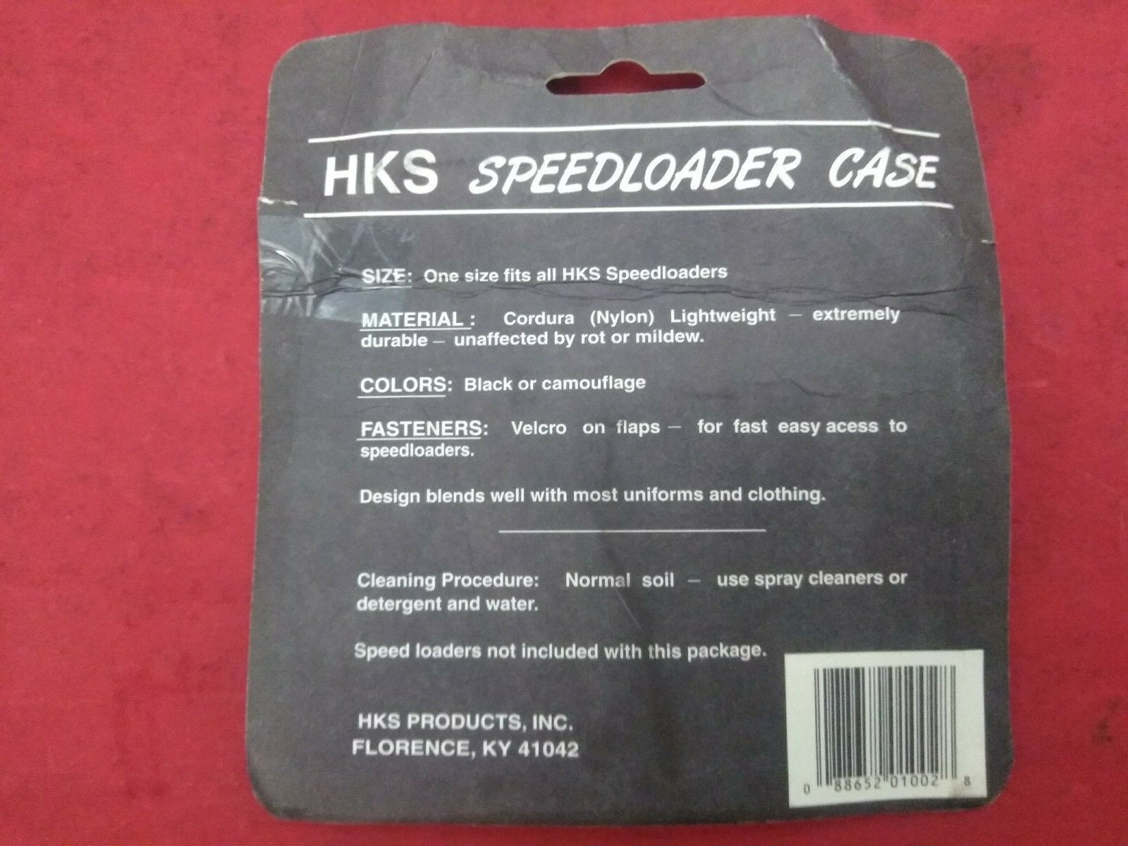 HKS 100-Camo Cordura Nylon Double Speedloader Case One Size Fits All