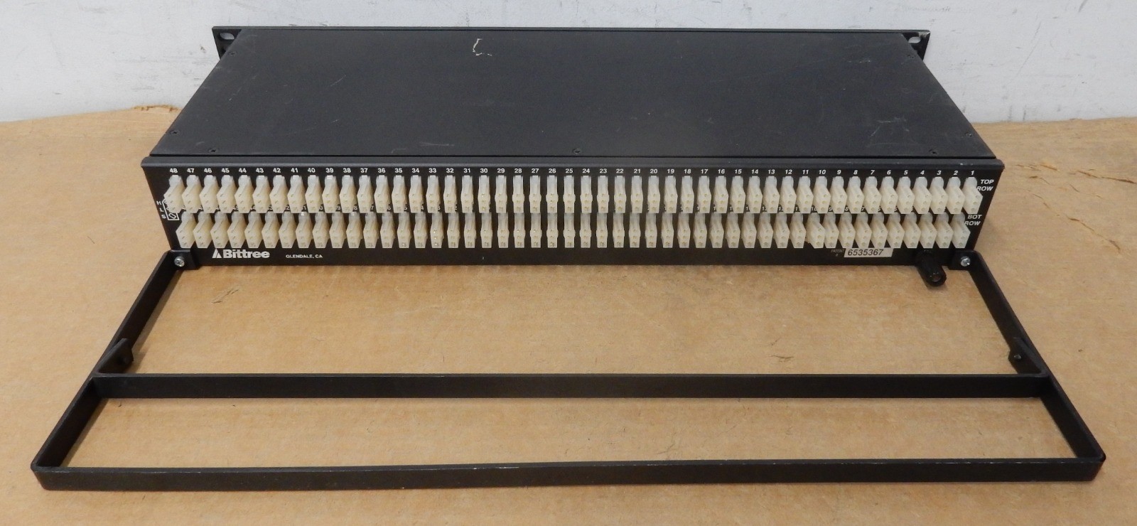BITTREE B96DC-NNPIH/E3 96-Point Mono Spaced Audio Patchbay-No front label holder