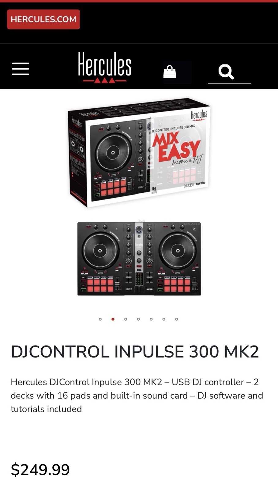 Hercules DJControl Inpulse 300 - DJ Controller System