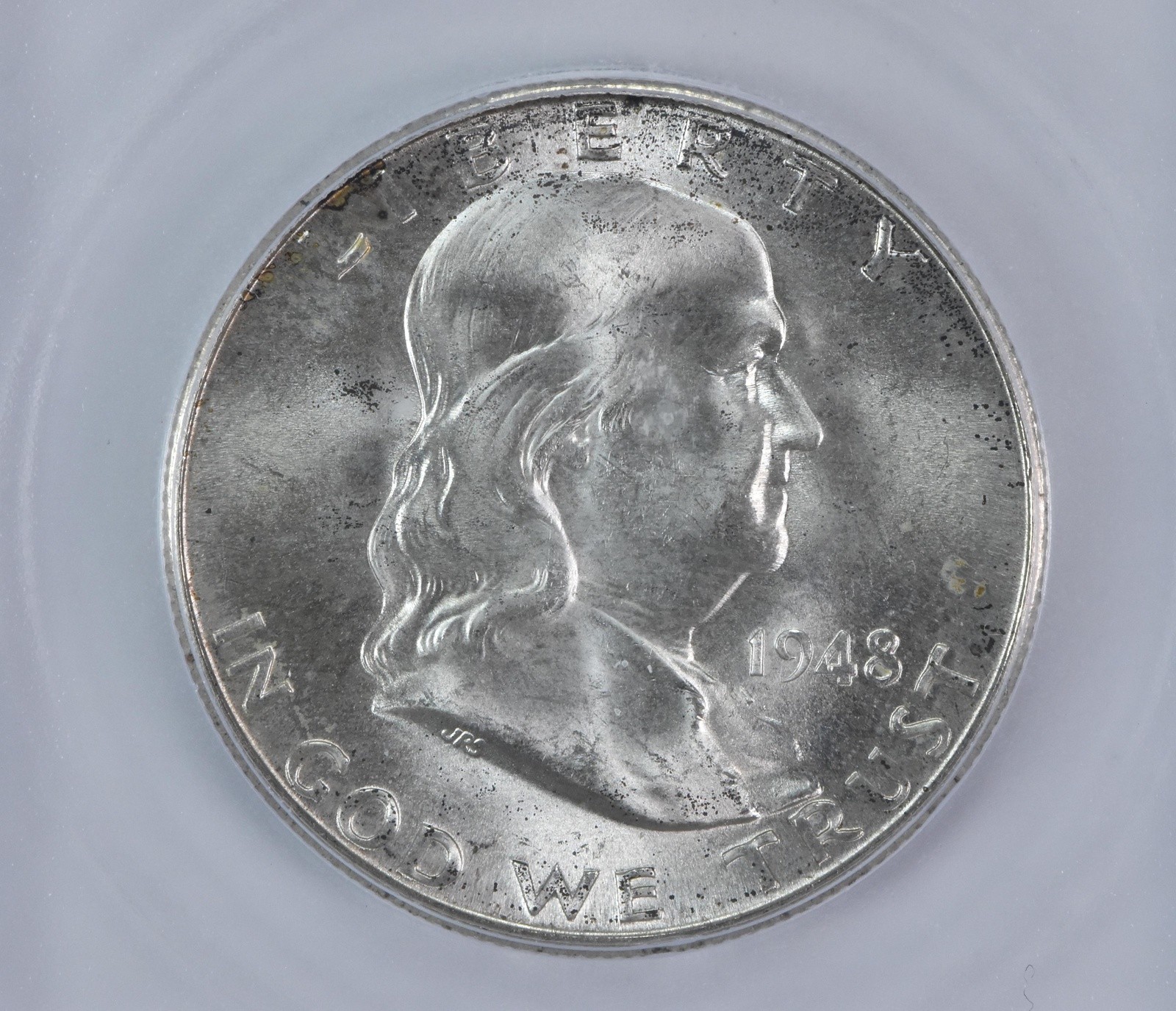 1948-D Franklin Half Dollar MS65 FBL ICG