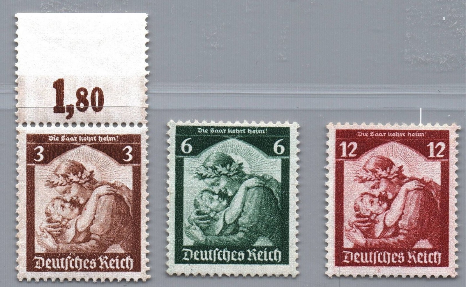 Dt. Reich Michel no. 565 - 567 mint