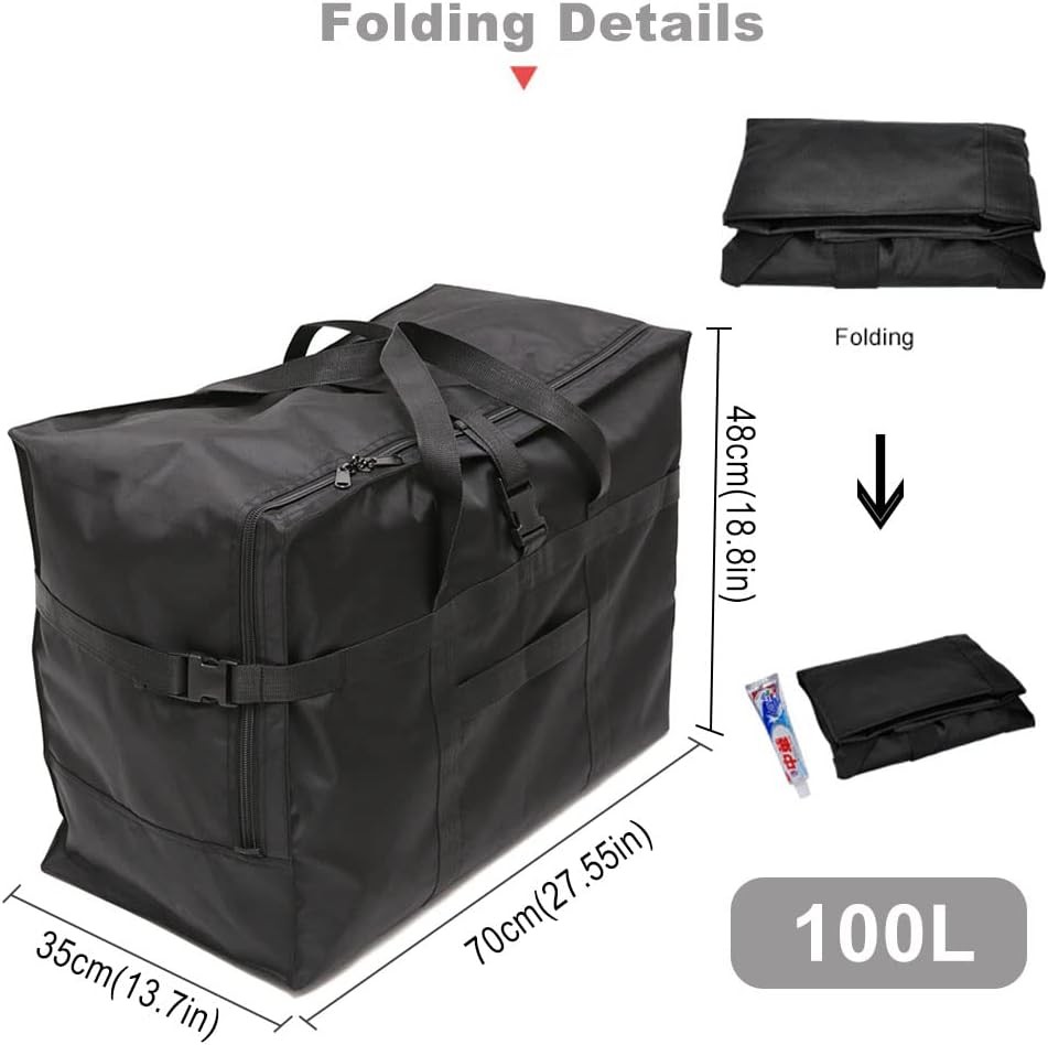 Travel Duffle Bag Storage Foldable Weekender Bag Moving Hospital