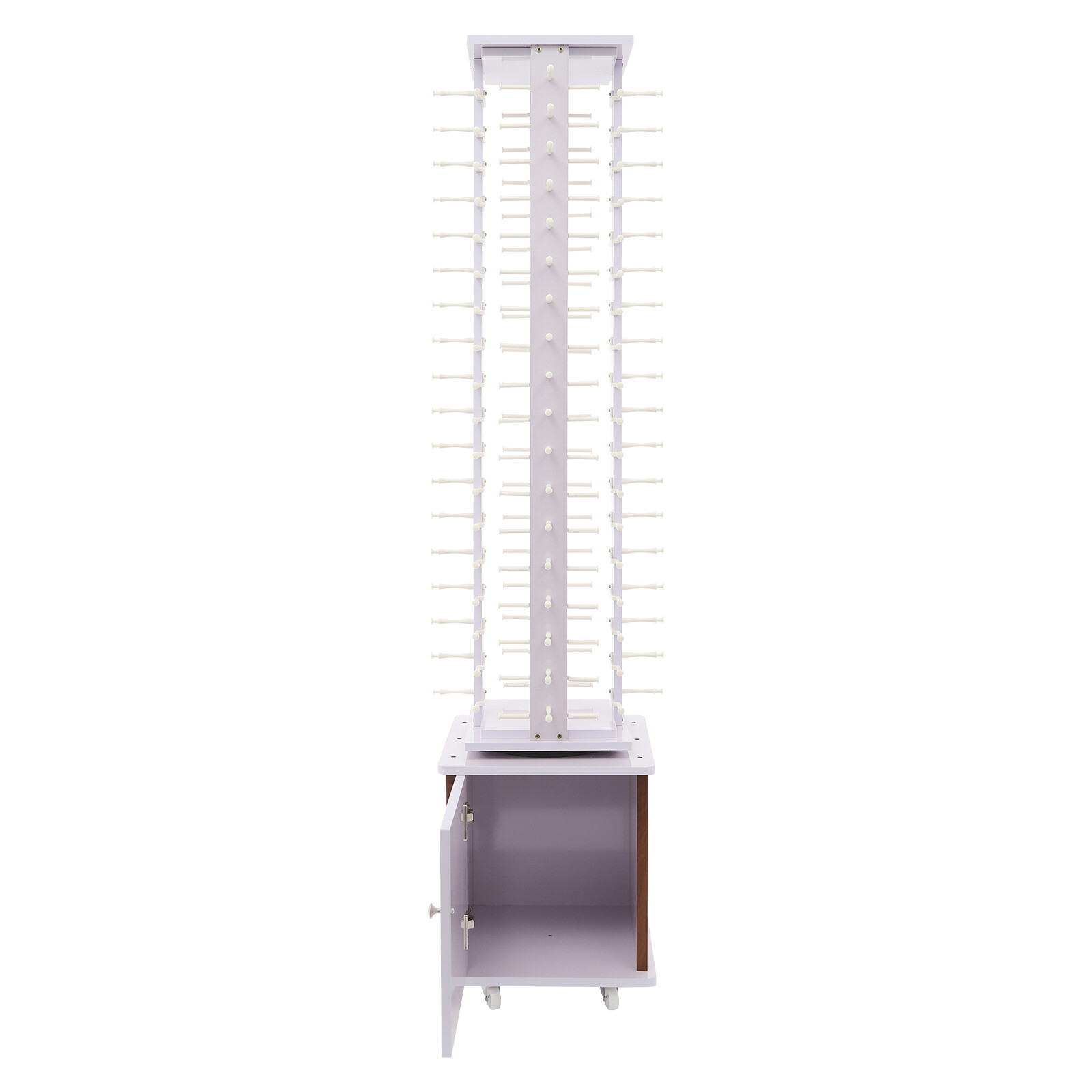 72-Pair Eyeglass Display Rack Floor-standing Rotating Glasses Storage Stand