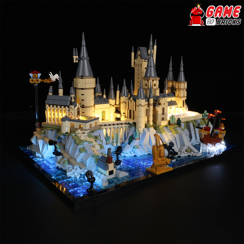 Light Kit for Hogwarts Castle and Grounds Compatible with LEGO® 76419 (Classic)