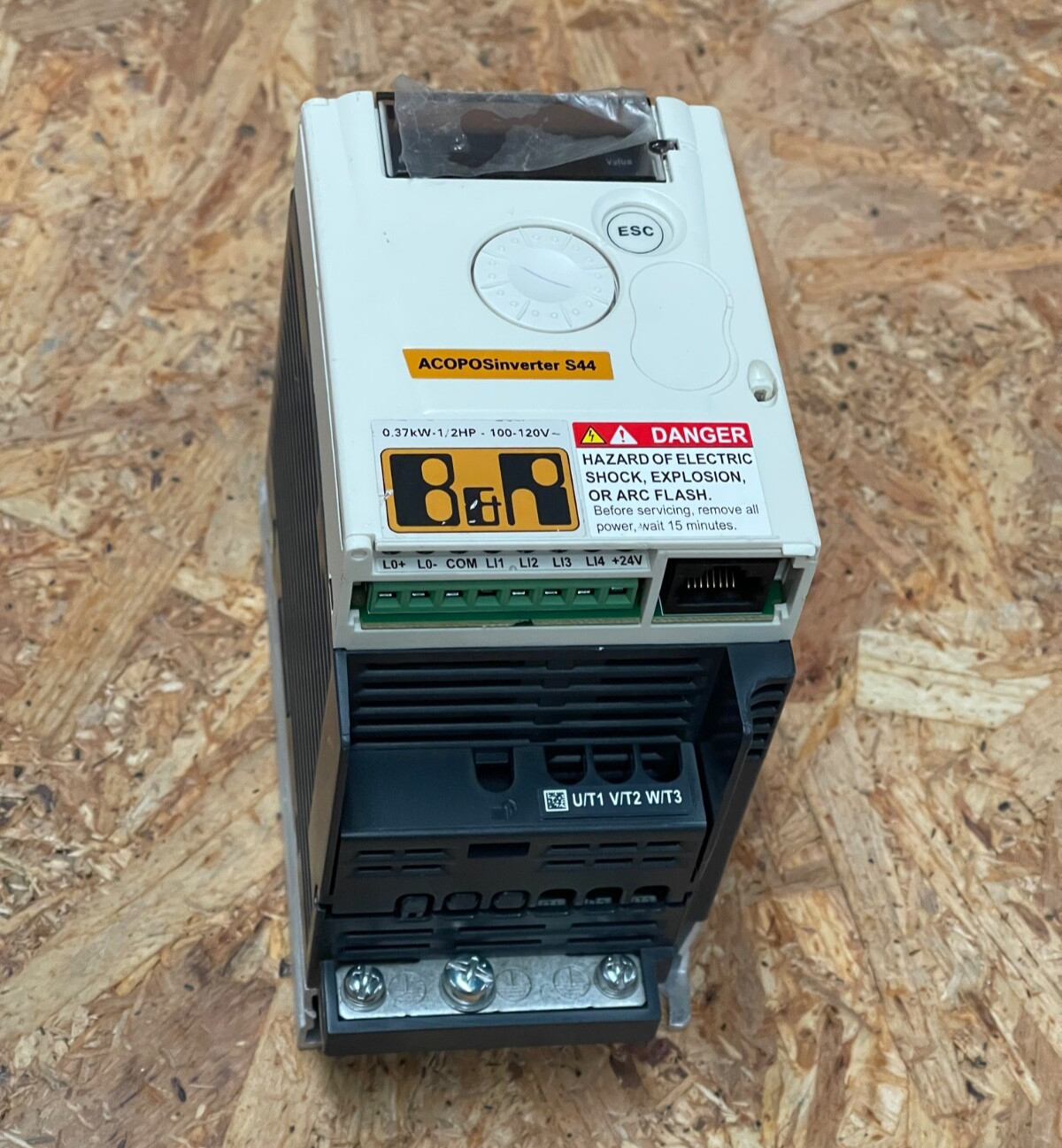 B&R - 8I44S100037.000-1 - ACOPO Inverter S44 VFD, 0.37kW, 100-120V