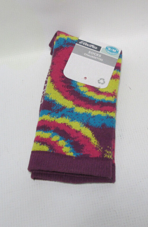 ELECTRA BICYCLE Tie Dye  9” CYCLING SOCKS NEW Bicycle Purple Townie Cruiser Bike