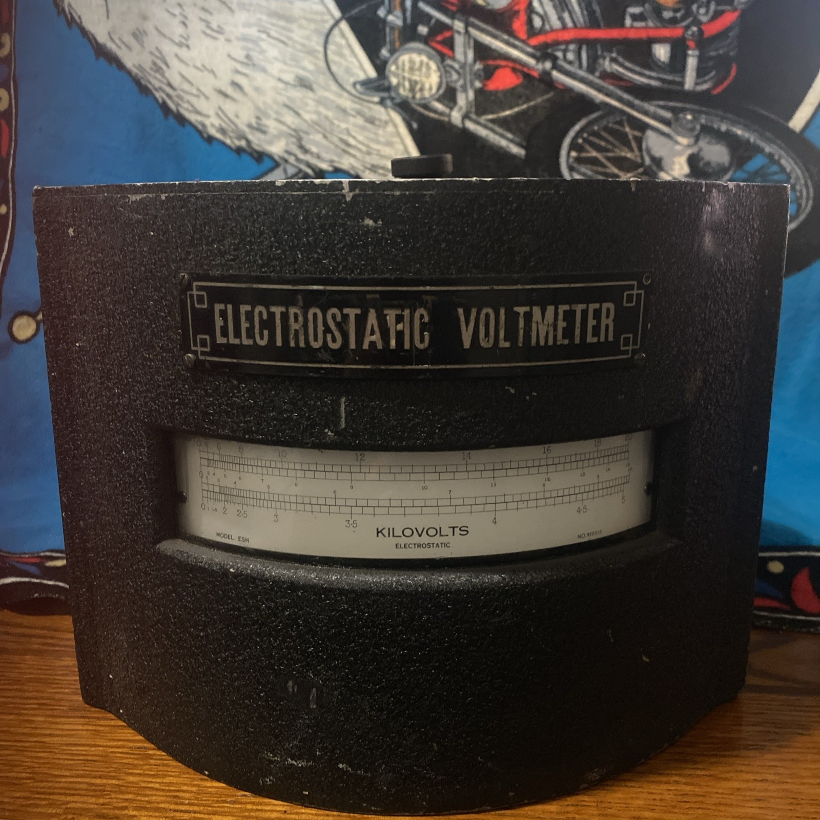 Untested ElectroStatic Voltmeter, 5, 10, 15 and 20 KV, Model ESH, No. 922212 Unt
