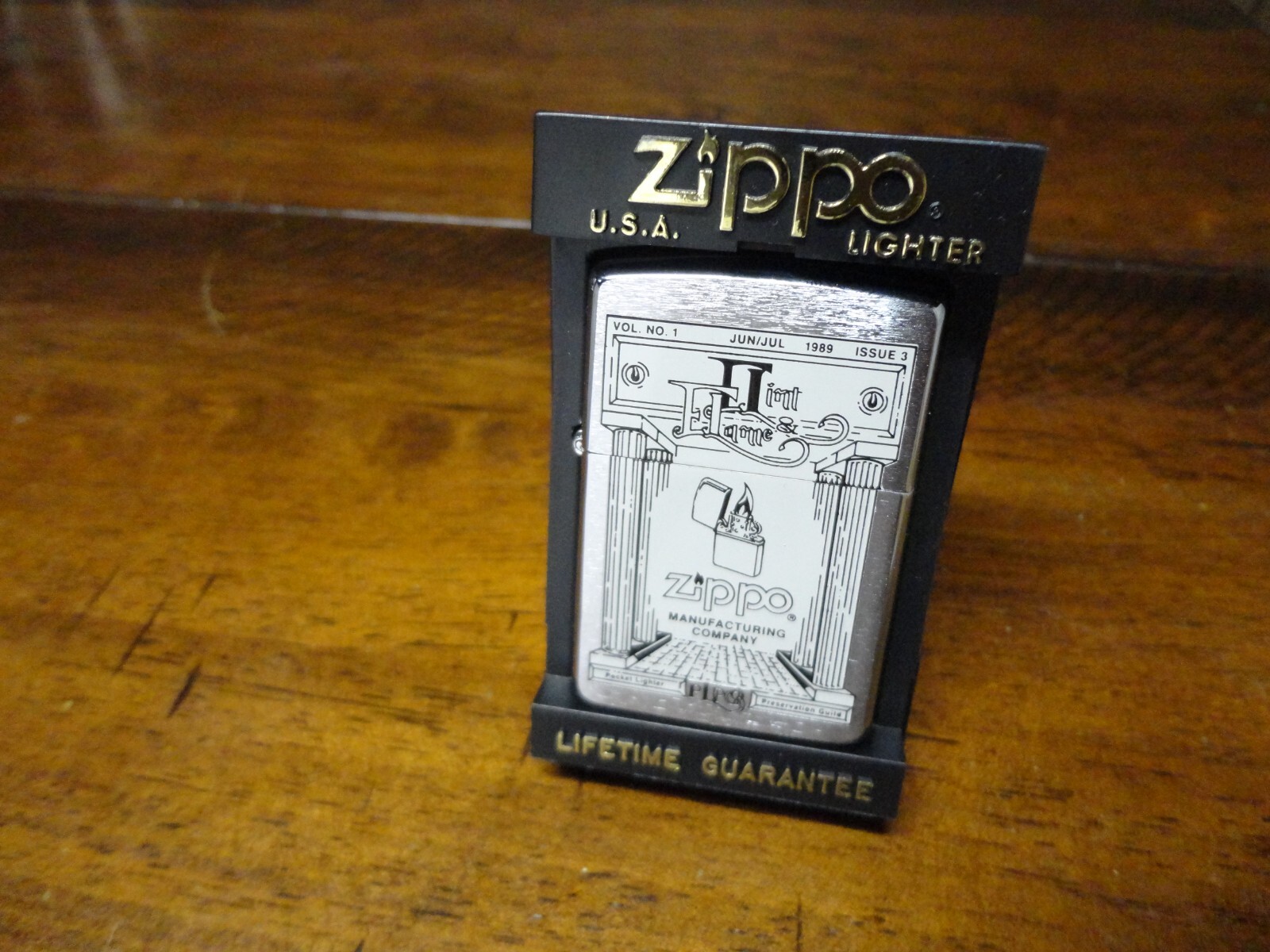 PLPG LIGHTER CLUB 2 SIDED ZIPPO LIGHTER 1995 MINT IN BOX