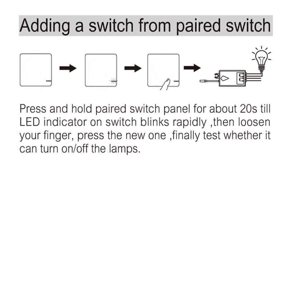 Waterproof 3-Way Wireless Receiver Light Switch Kit for Lamp Remote Control 110V