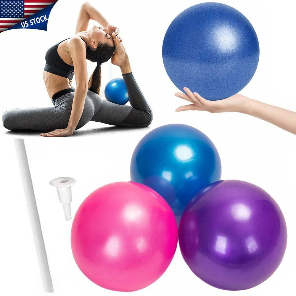 10inch Yoga Ball Exercise Anti Burst Fitness Balance Workout Stability With Pump