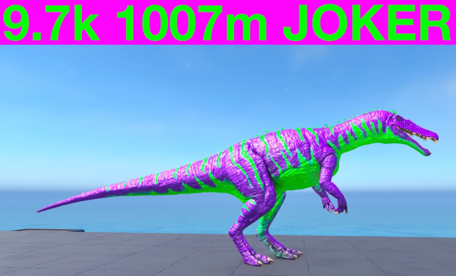 9.7k 1007m Joker Baryonyx Ark Survival Ascended ASA PVE Xbox/PC/PS