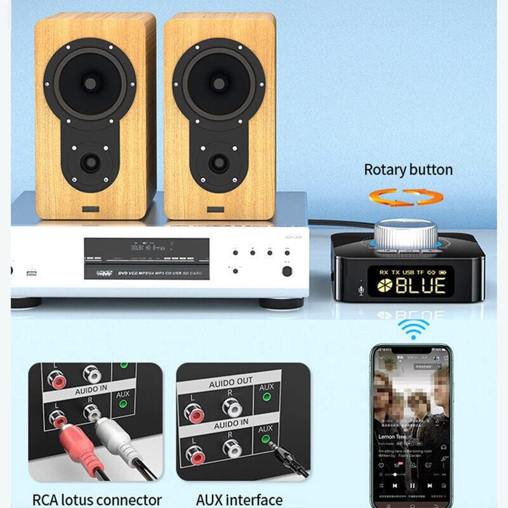 Bluetooth AUX Receiver for Car Stereo Wireless Audio Adapter Hands Free Music
