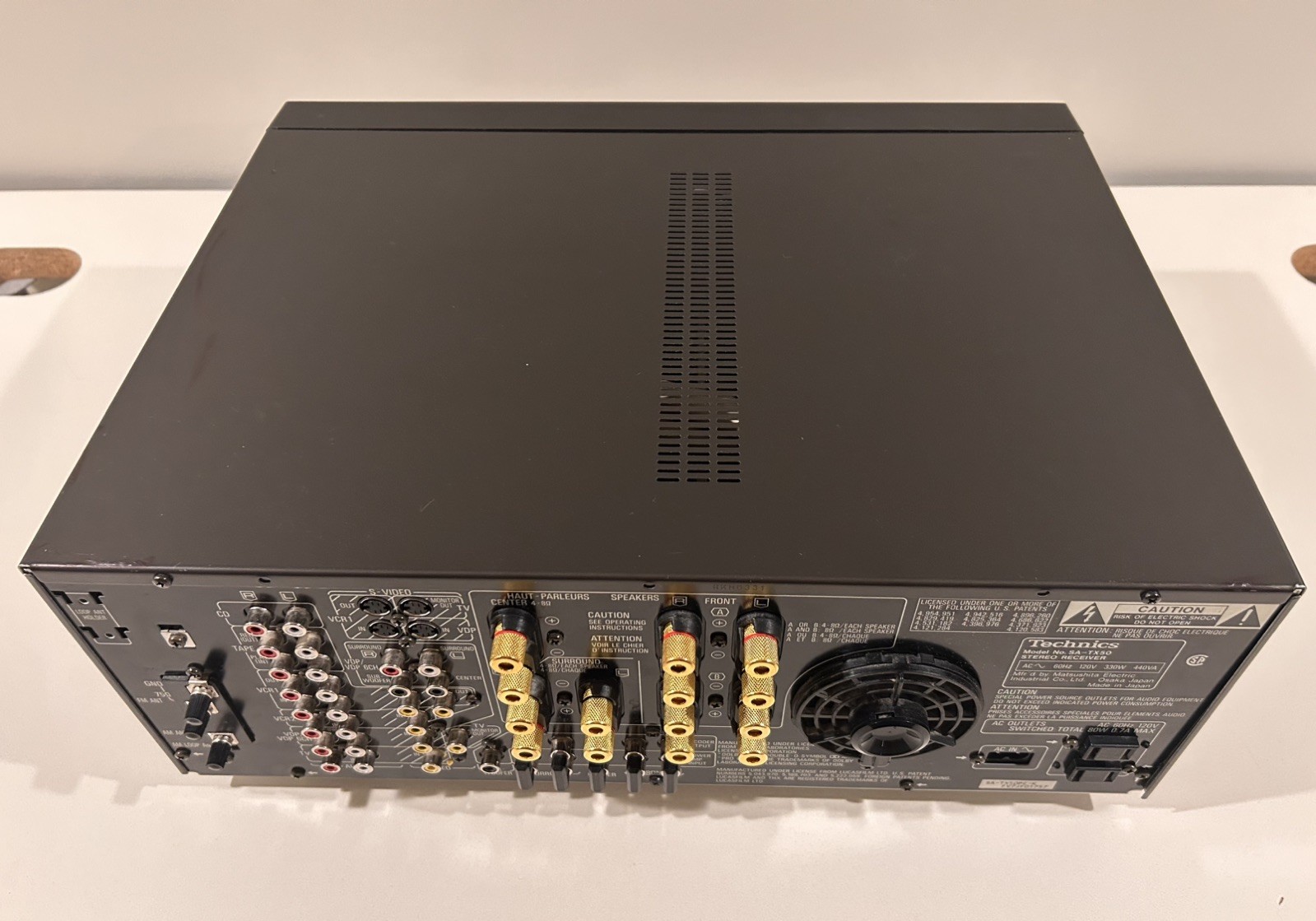 Technics SA-TX50 AV Receiver - Working– LED Lamp & Terminal Upgrades – No Remote