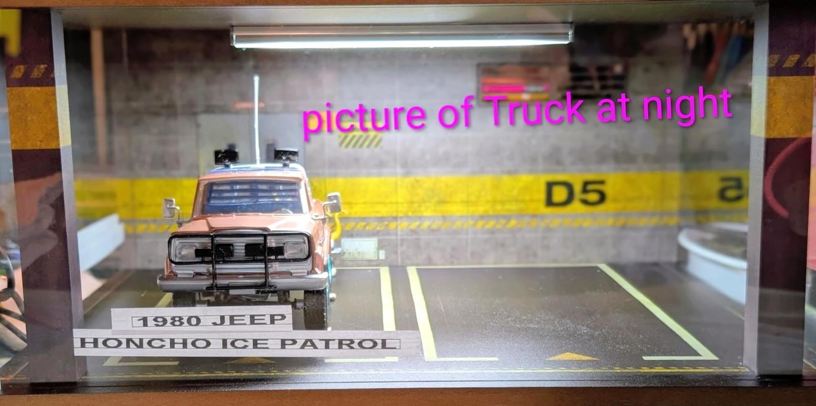 Car Display Case 2 Slot LED Light 1/18 Garage Model Acrylic Diecast Parking Box