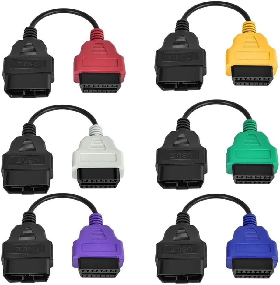 Adapter 6PCS for MultiECUScan Adapter Cable 6 Colors Adapter Cable Diagnostic...