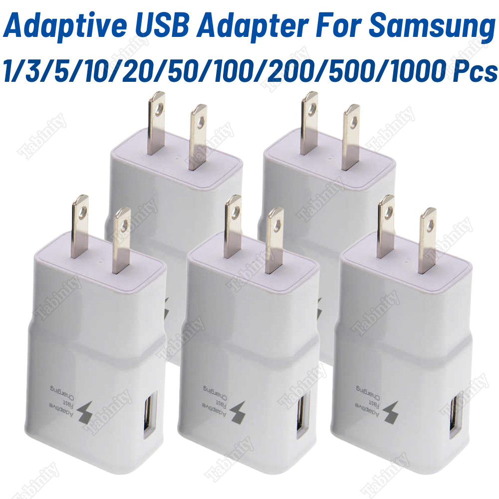 For Android Samsung US Plug Adaptive USB Fast Wall Charger Universal Adapter Lot