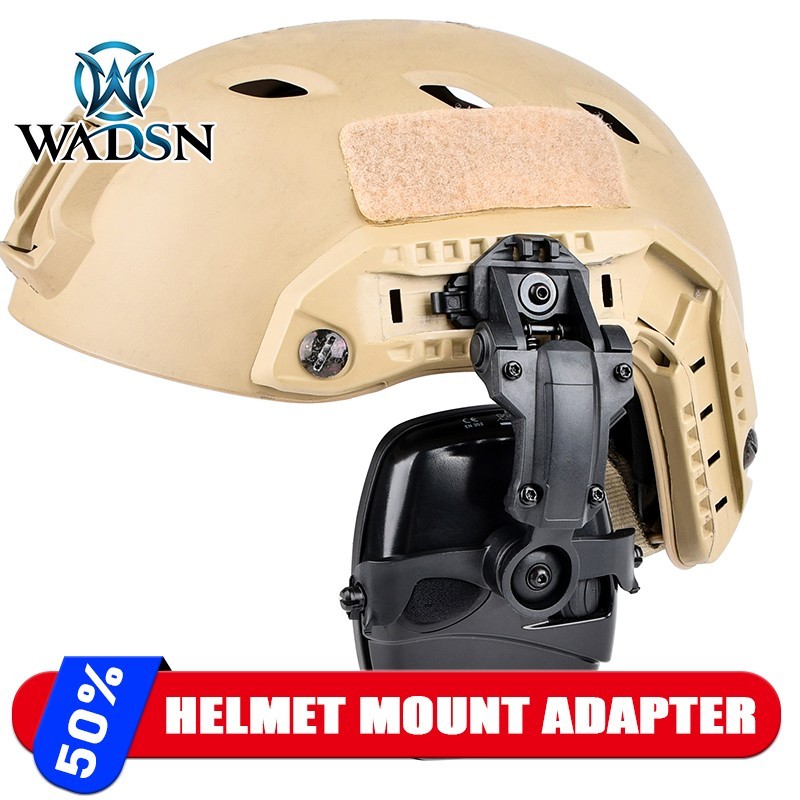 WADSN 360°Rotation Helmet Mount Adapter Headset Bracket FAST Wendy Helmets
