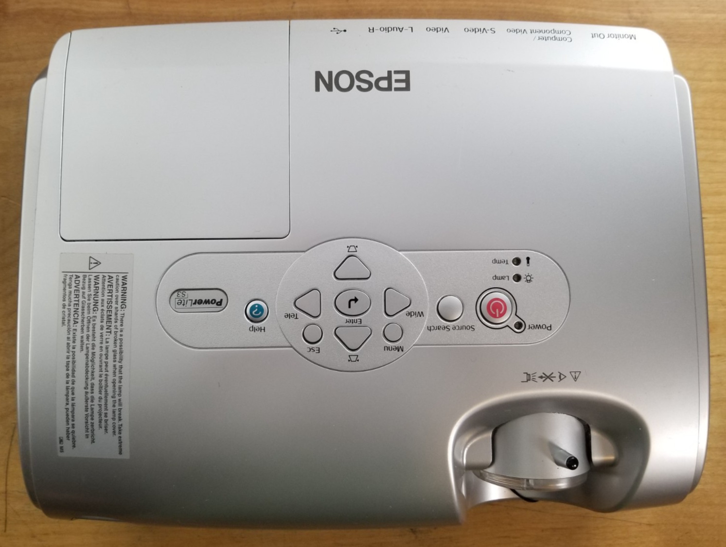 Epson PowerLite EMP-S3 LCD Desktop Projector