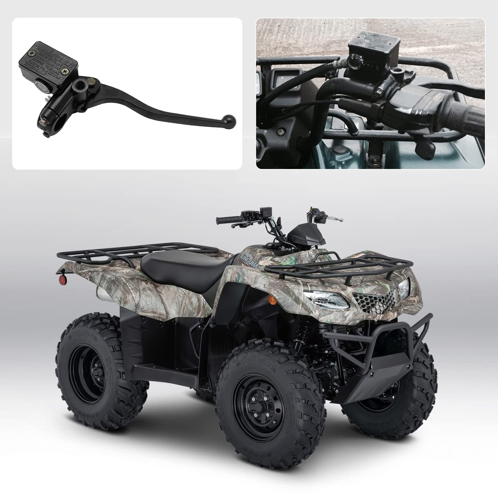 Front Brake Master Cylinder Compatible with Suzuki KingQuad QuadRunner...