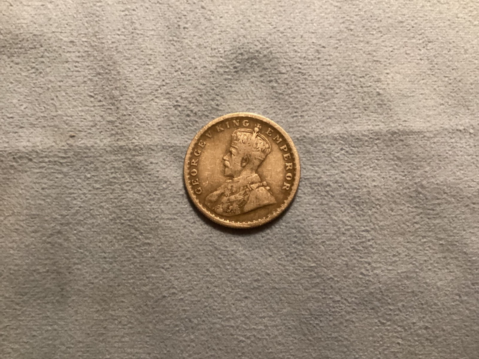 Half Rupee 1933 King George V 91.7 Silver