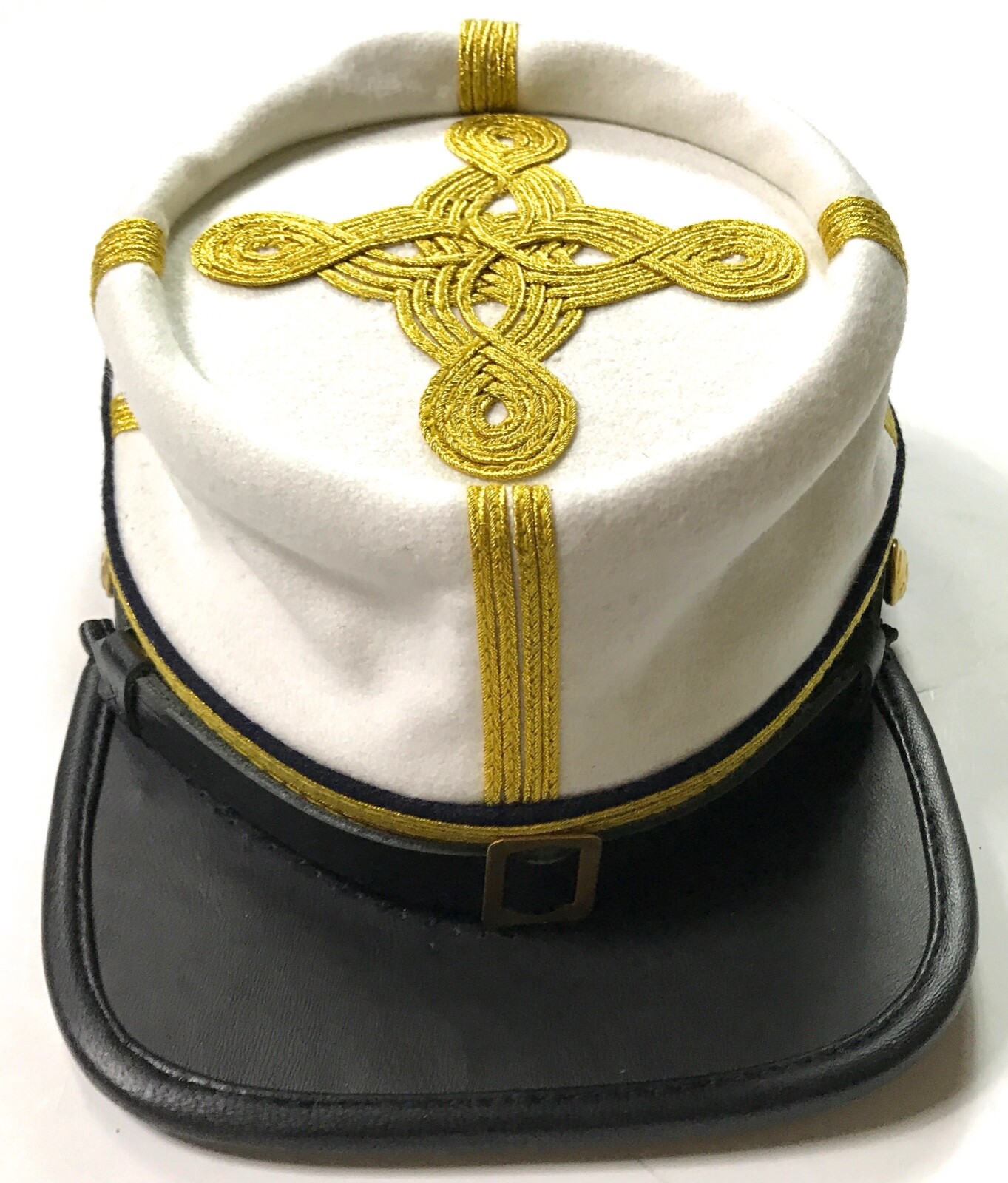 CIVIL WAR CONFEDERATE CS GENERAL CAVALRY OFFICER KEPI FORAGE CAP-MEDIUM
