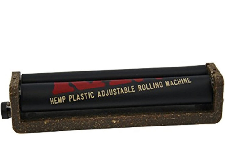 AUTHENTIC RAW HEMP ECO PLASTIC 2 WAY ROLLING PAPER MACHINES  110MM