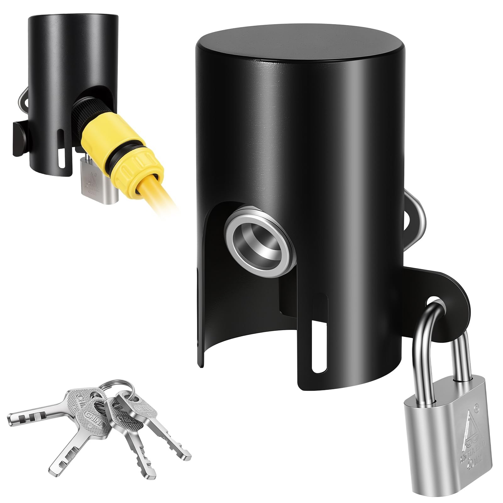 Water Spigot Lock, Outdoor Faucet Lock, Metal Material, Prevents Tampering an...