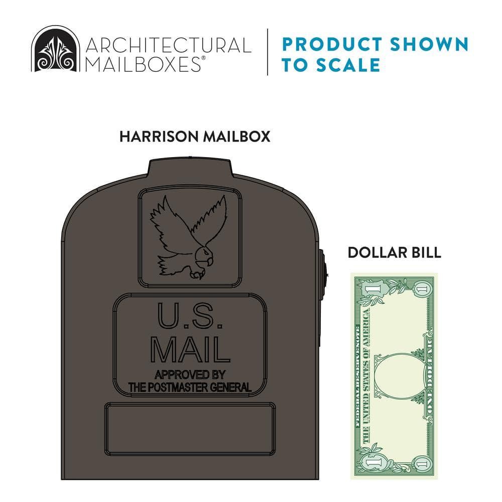 Architectural Mailboxes All-in-One Mailbox Post Combo Bronze Medium Plastic