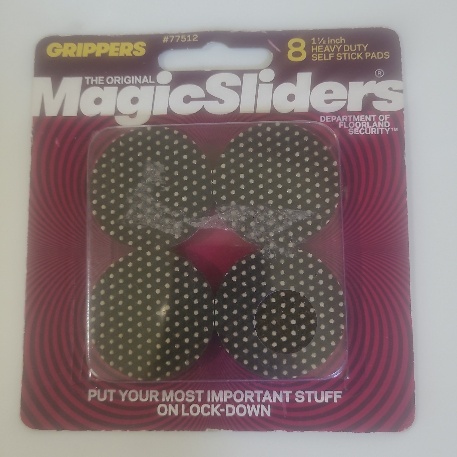 Magic Sliders 1-1/2 In. Heavy Duty Gripper Pad (8-Pack) 77512 Magic Sliders