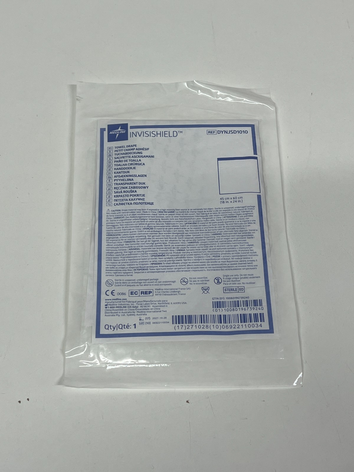 MEDLINE Lot of 11 Towel Drape, Large 18" x 24"DYNJSD1010  (*EE13/Y13)