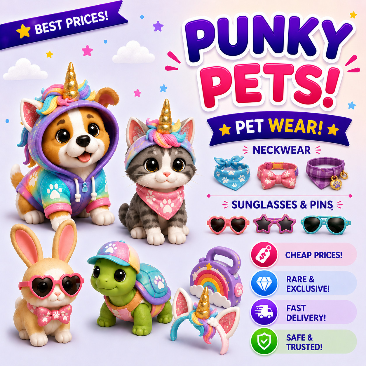 Adopt from Me your PetWear! 🔥 Cheap Prices • Fast Delivery 🔥 Preppy PetWear 2!