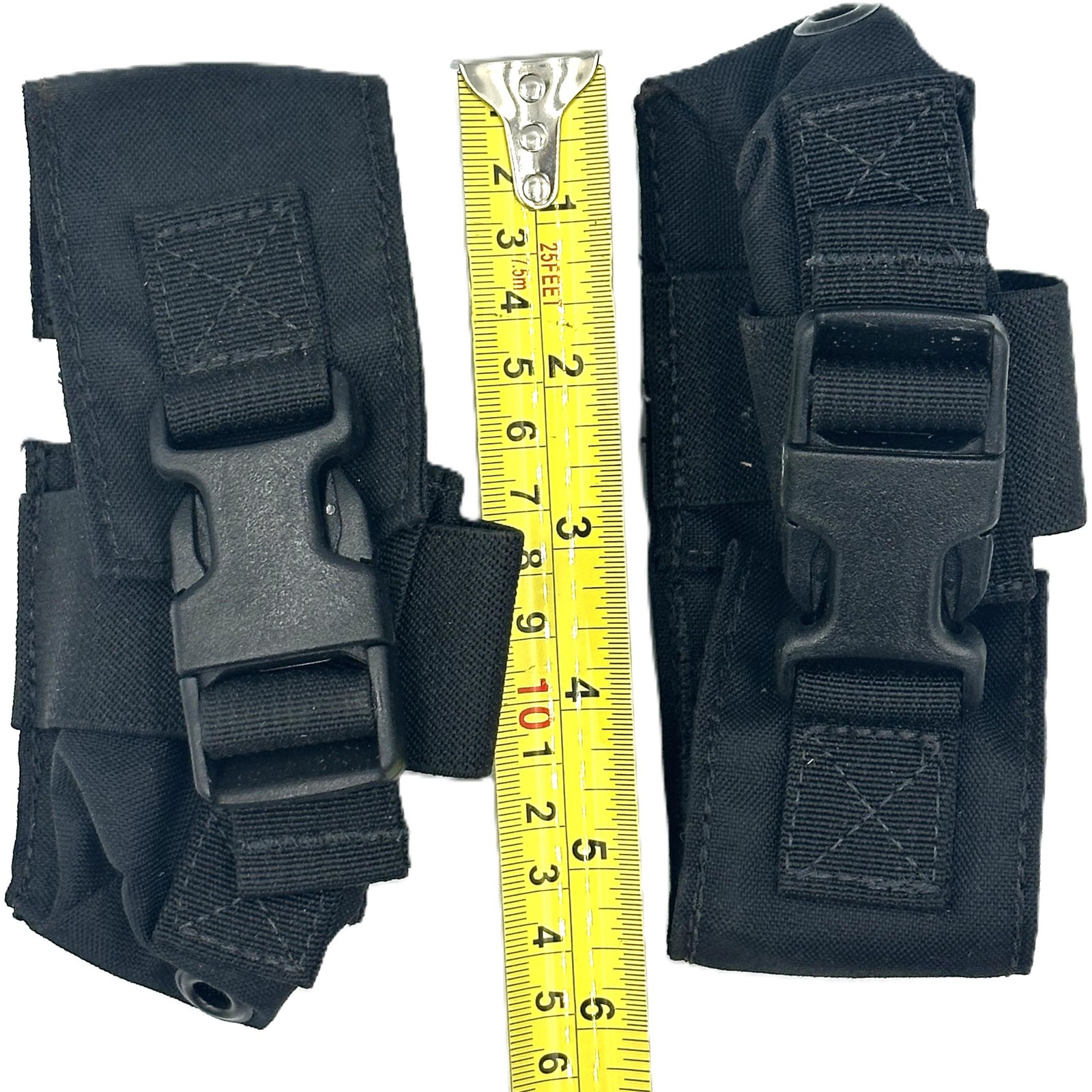 2 Pack Tactical MOLLE Universal Pouch Adjustable Utility Holder Black NEW
