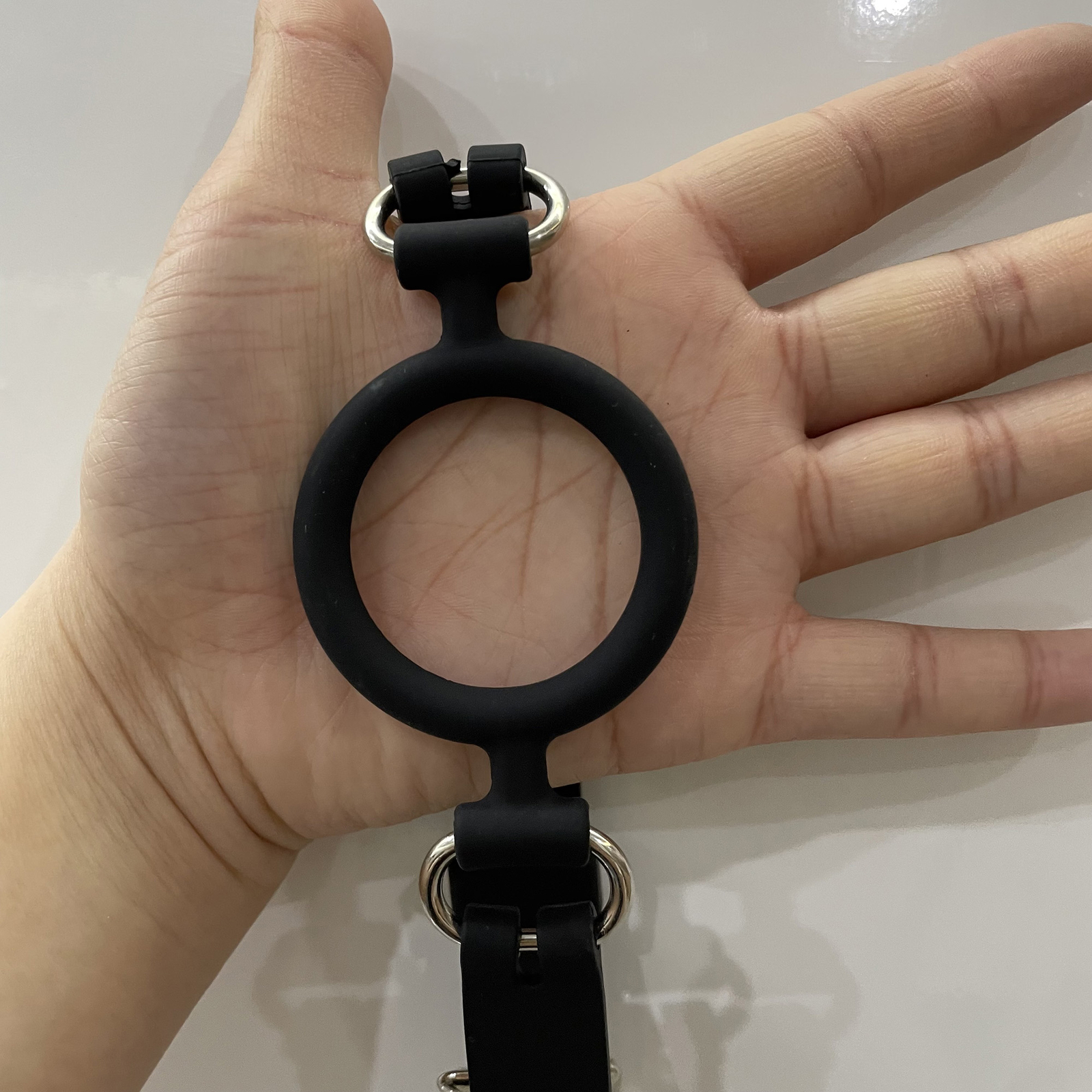 Silicone Open Mouth Gag Bondage Restraints O Ring Gag Plug BDSM Slave Roleplay