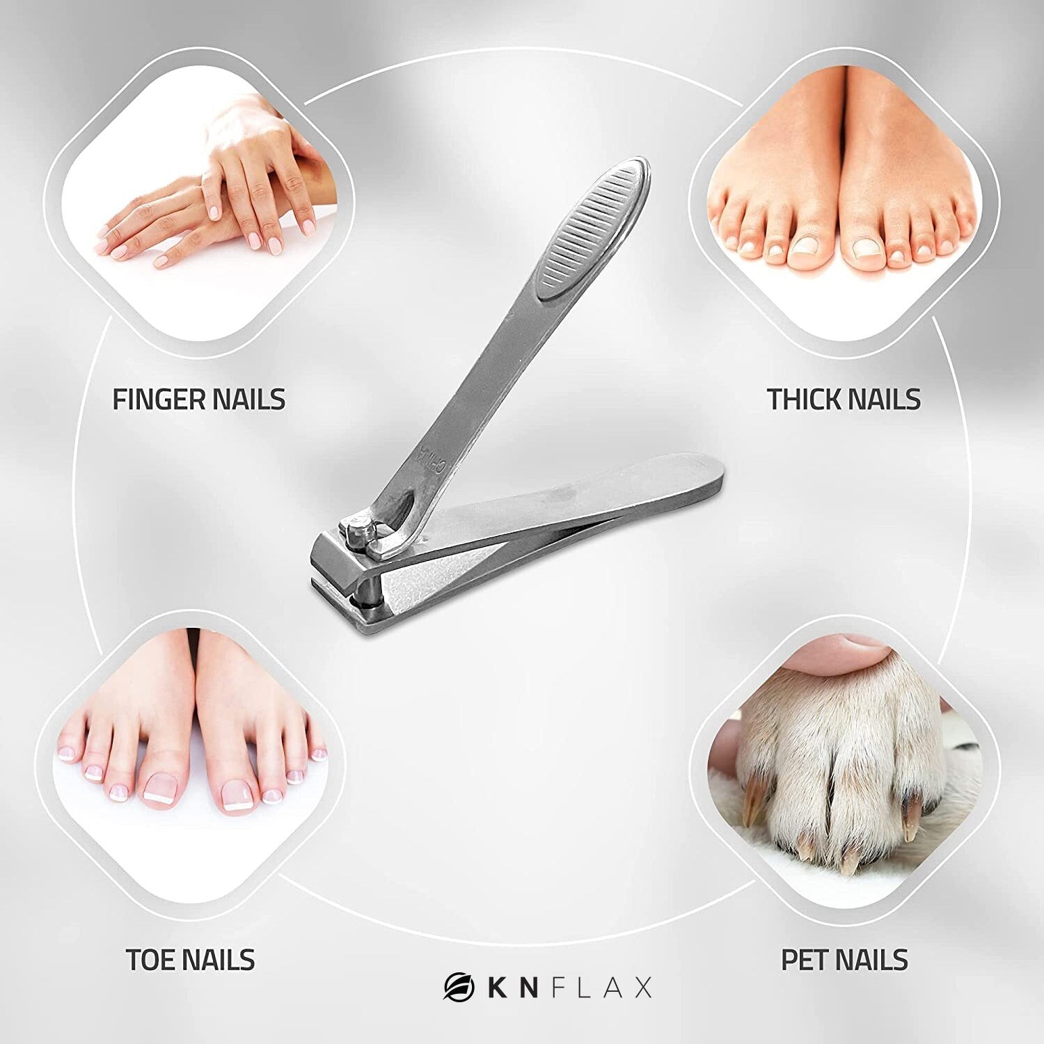 KN FLAX FOOT FILE &TOENAIL CLIPPER