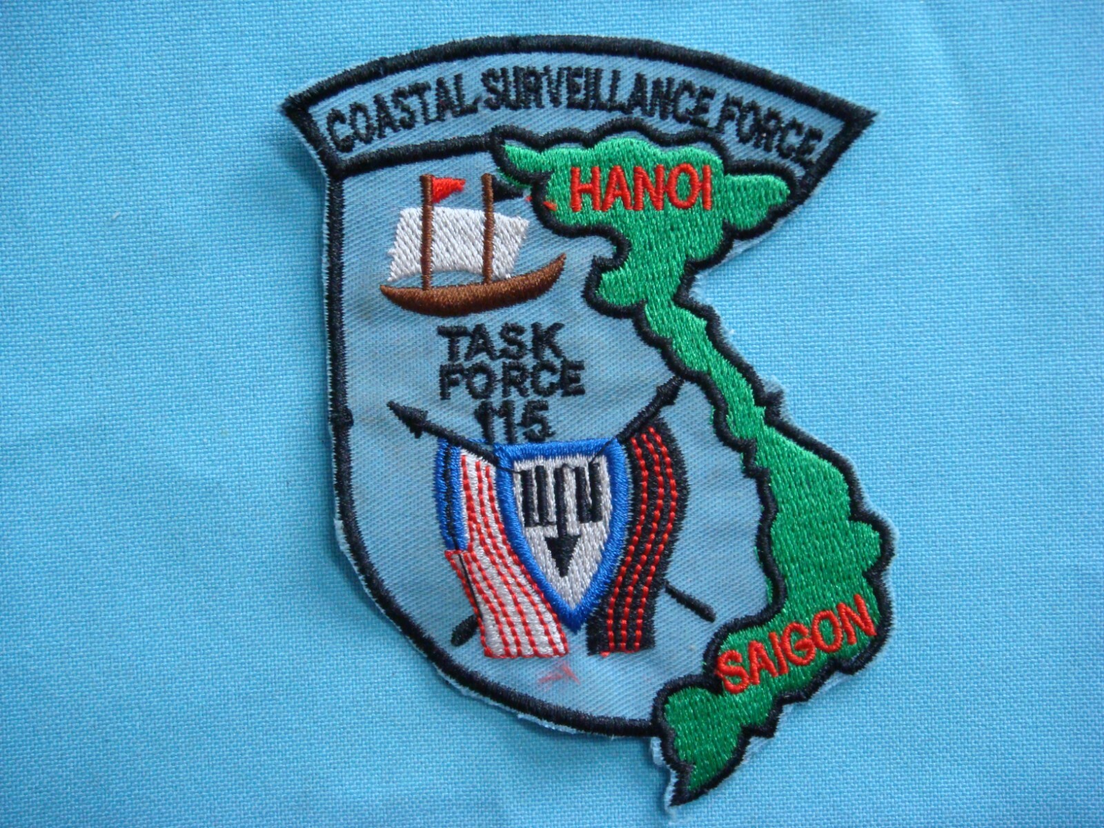 VIETNAM WAR PATCH, US NAVY COASTAL SURVEILLANCE TASK FORCE -115