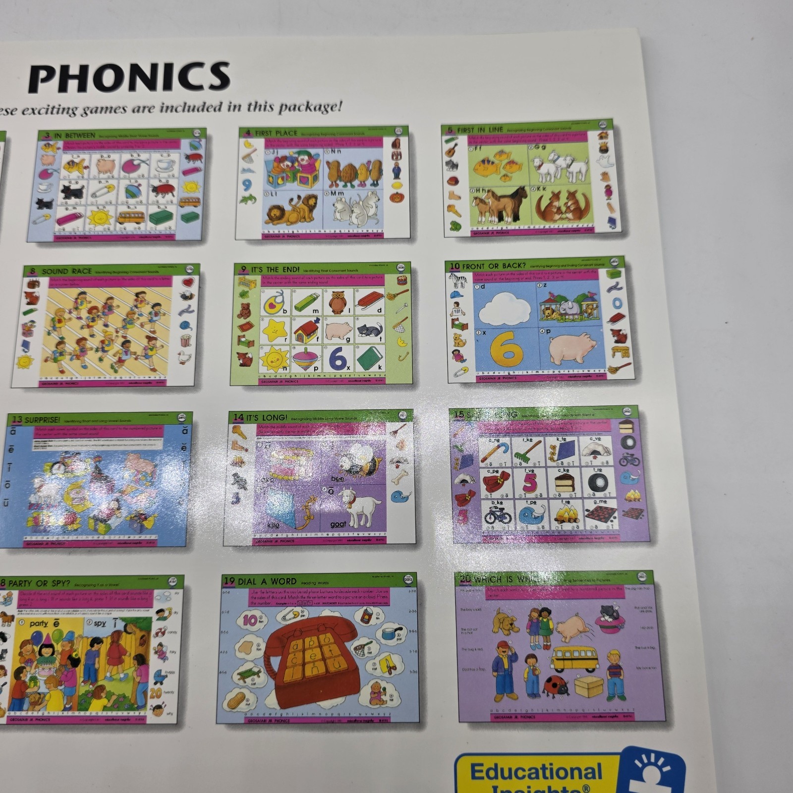 GeoSafari Card Sets 4 Jr Basic, Reading Games, Phonics, More World Geography
