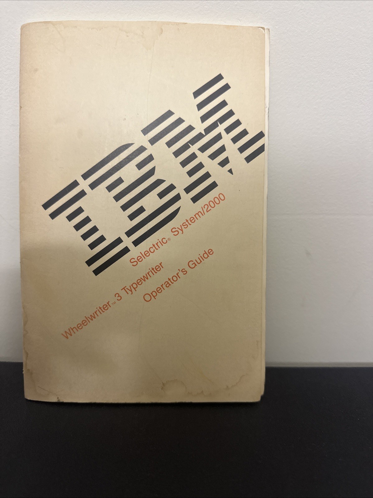 IBM Selectric System 2000 Wheelwriter 3 Typewriter Operators Guide 1985
