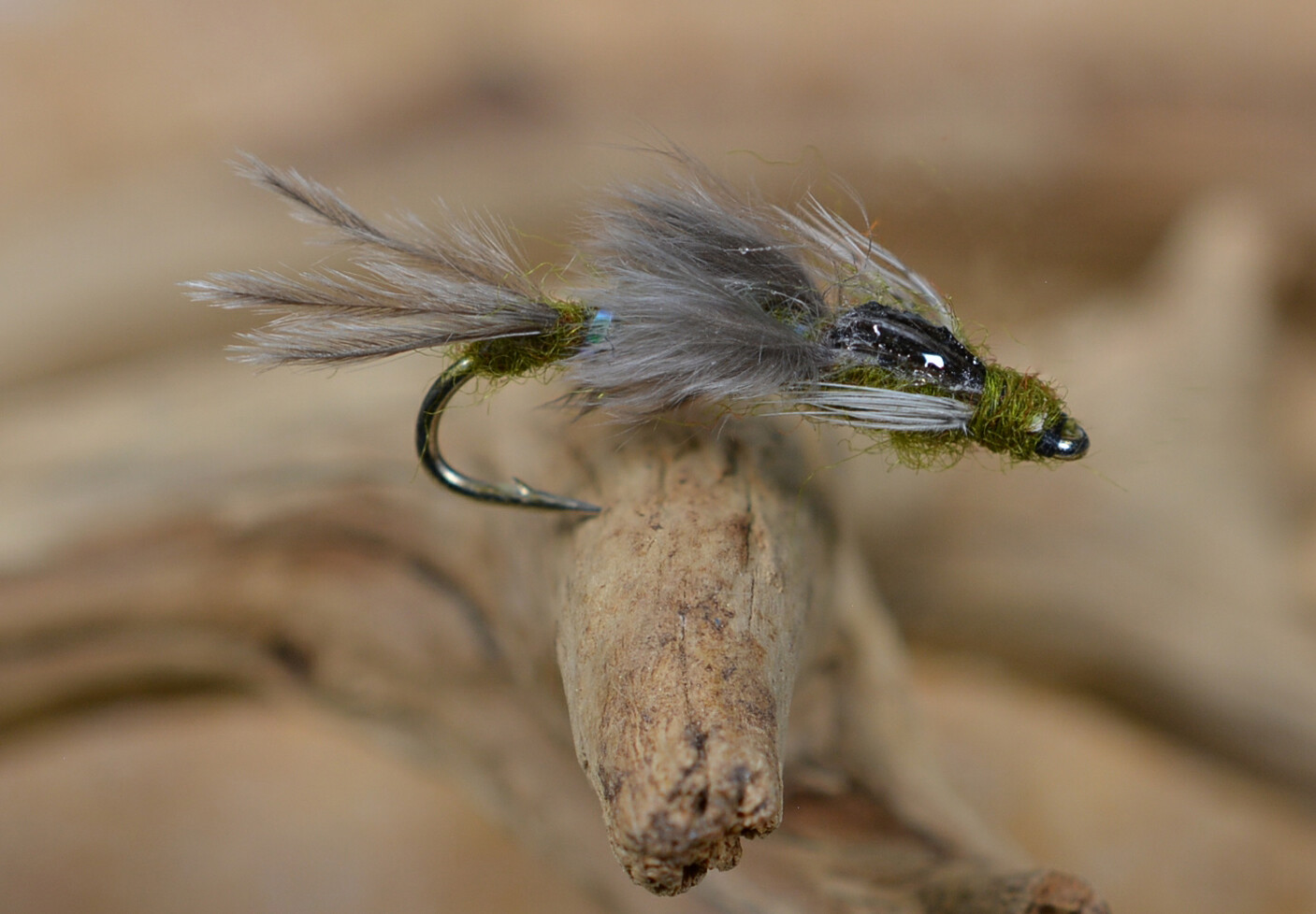 12 flies - Callibeatis Poxy Back Nymph Mayfly Fly - Mustad Signature Hooks