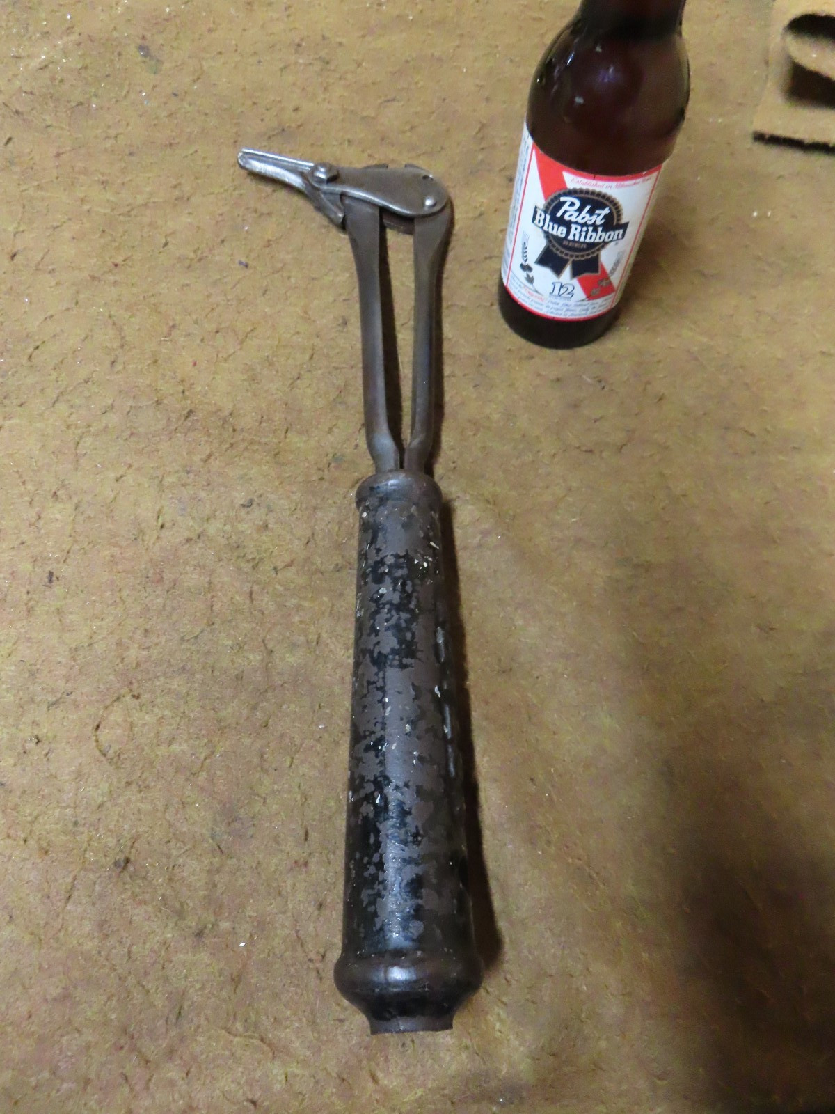 Rare Star Nail Puller,Pat'd 1898,Steel,Slide hammer,16-1/2"USA~GD+🤠NP9.18.25