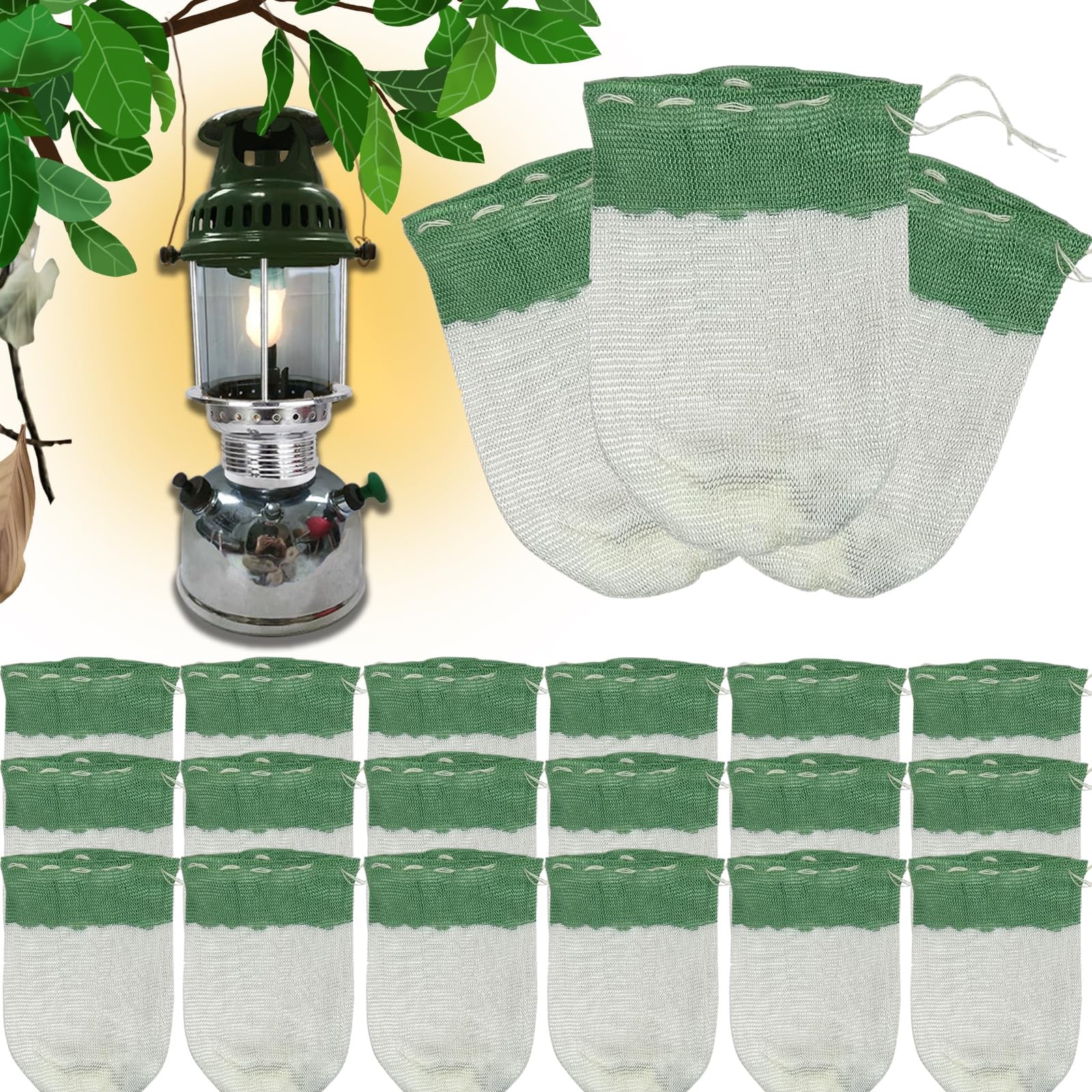 32 Pcs Propane Lantern Mantles, U Shape Mantles for 3.9, grey