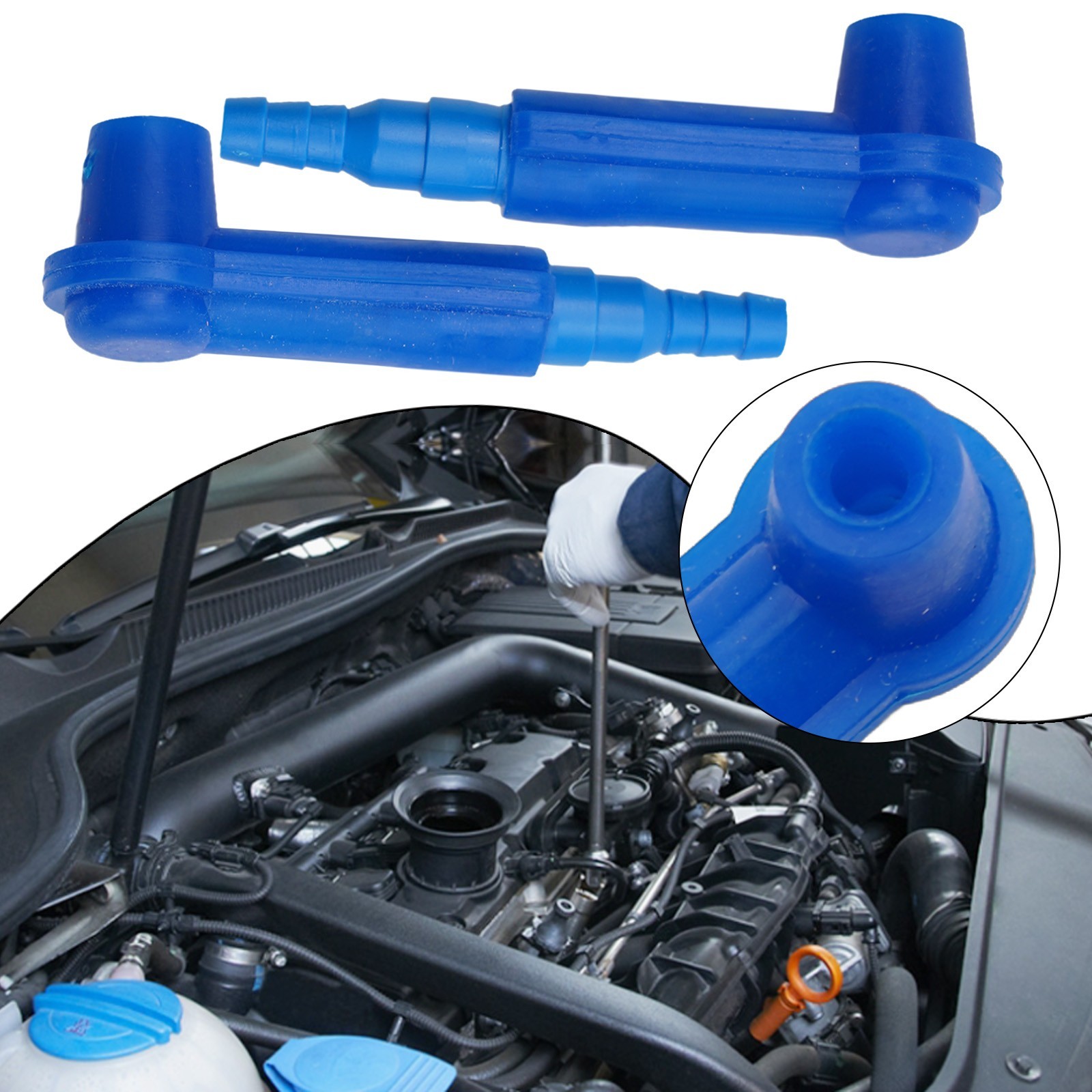 2Pcs Brake Bleeder Socket Tools ABS and Rubber Kit for Effective Oil Changing