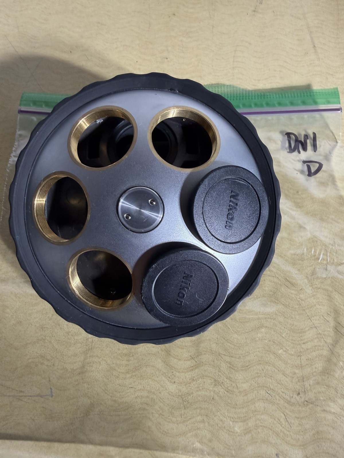 Nikon Eclipse 6 Position Turret Nosepiece pulled from 50i Microscope - Excellent