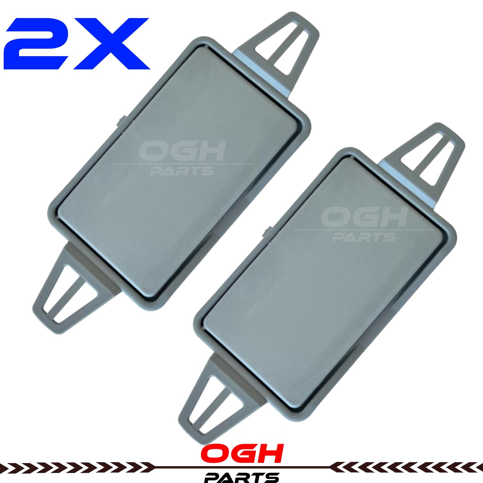 Sun Visor Shade Mirror Cover Gray For Mercedes W211 E320 E350 E500 E550 1 PAIR