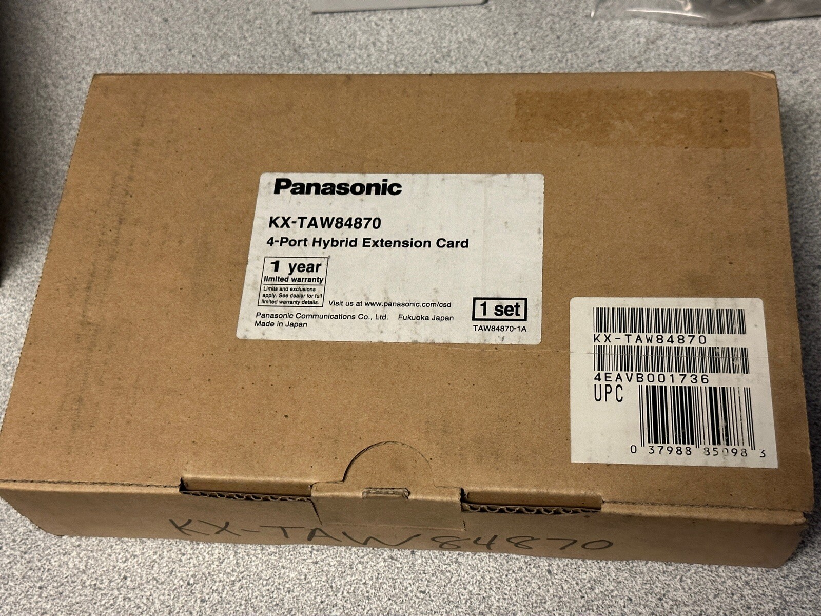 NEW Panasonic KX-TAW84870 4 Port Hybrid Extension Card *New In Original box*