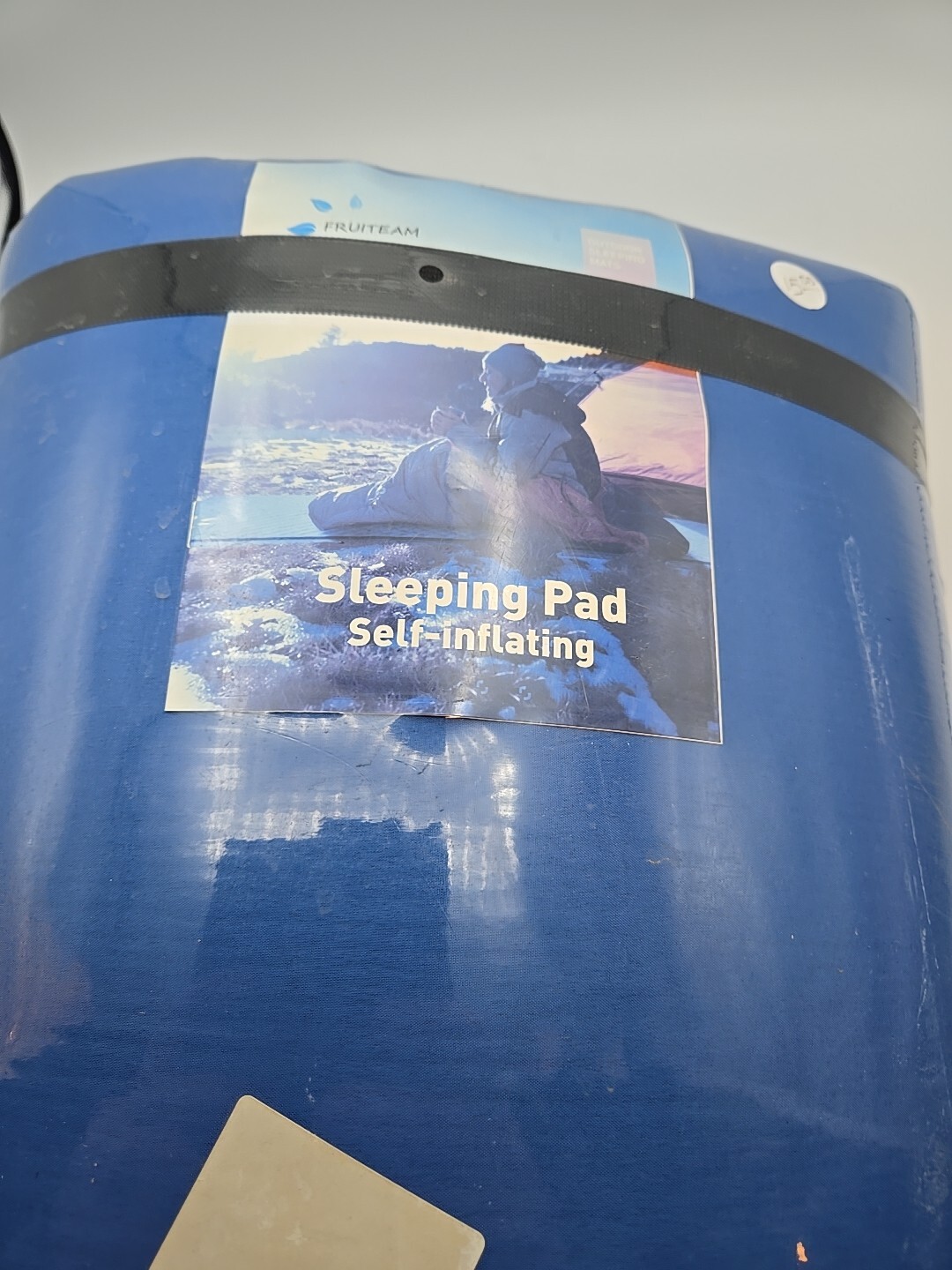 fruiteam blue sleeping pad self-inflating